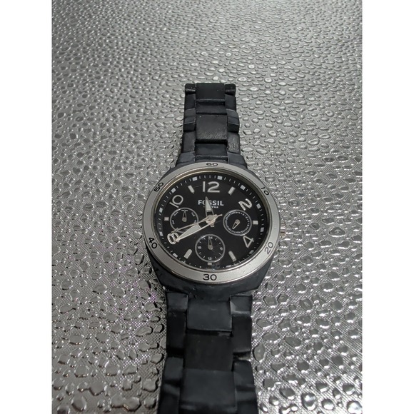 Fossil Berkley Ceramic Band, Black Dial Women\'s Watch CE1043 Crystal Bezel main image 4